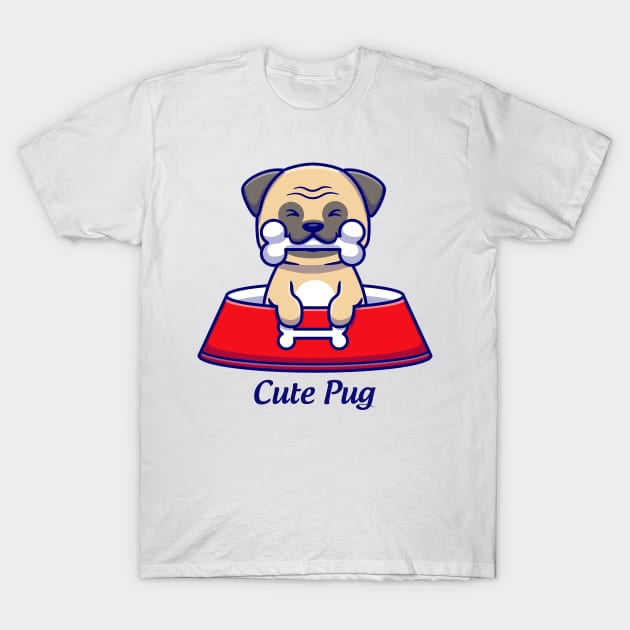 Cute pug lover T-Shirt by This is store